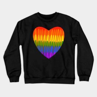 Rainbow Heart Crewneck Sweatshirt